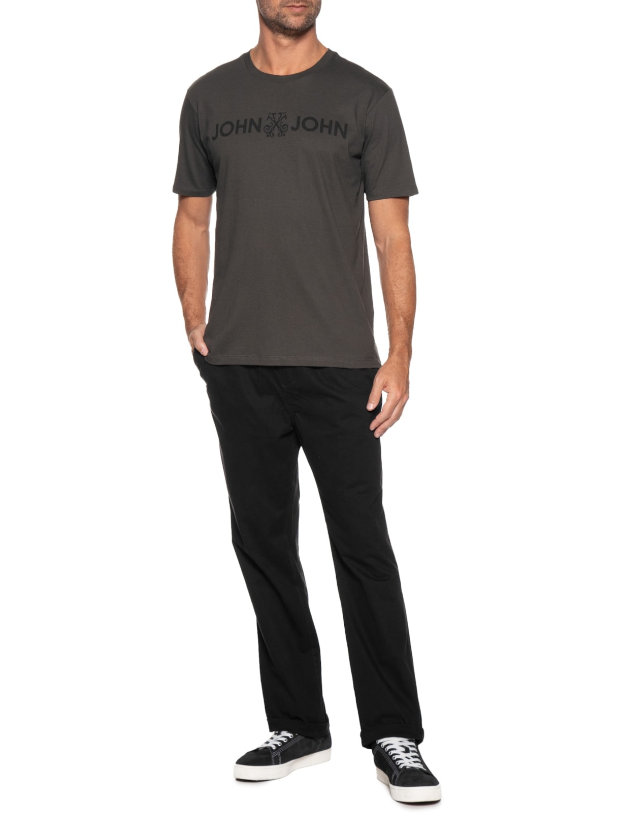 Calça Masculina Cannon Slim Preto John John