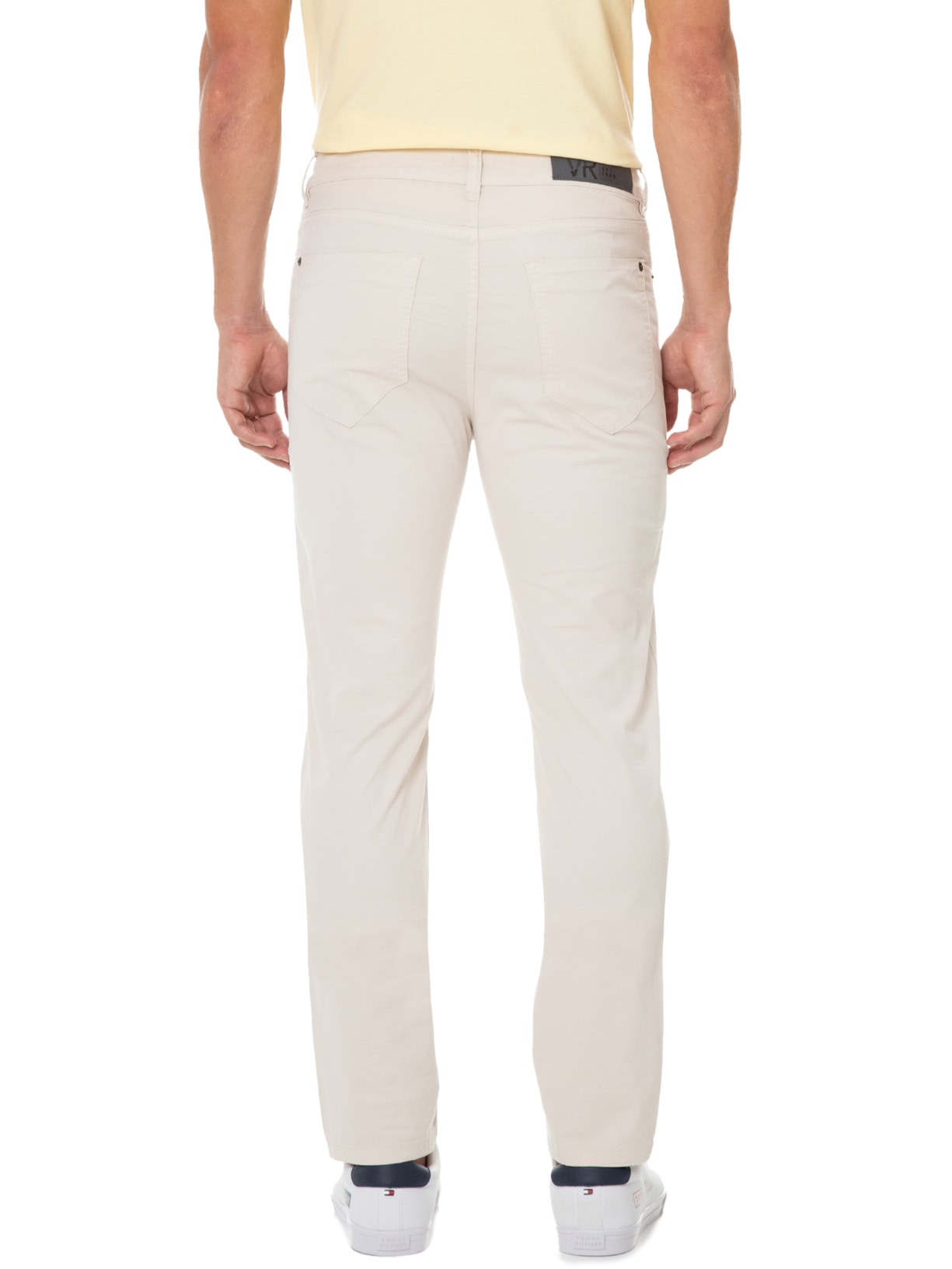 Calça Masculina Canvas Tradicional 5 Pockets Bege Vr