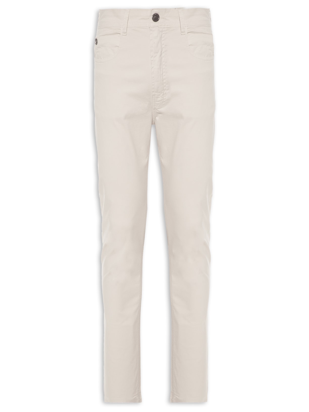 Calça Masculina Canvas Tradicional 5 Pockets Bege Vr
