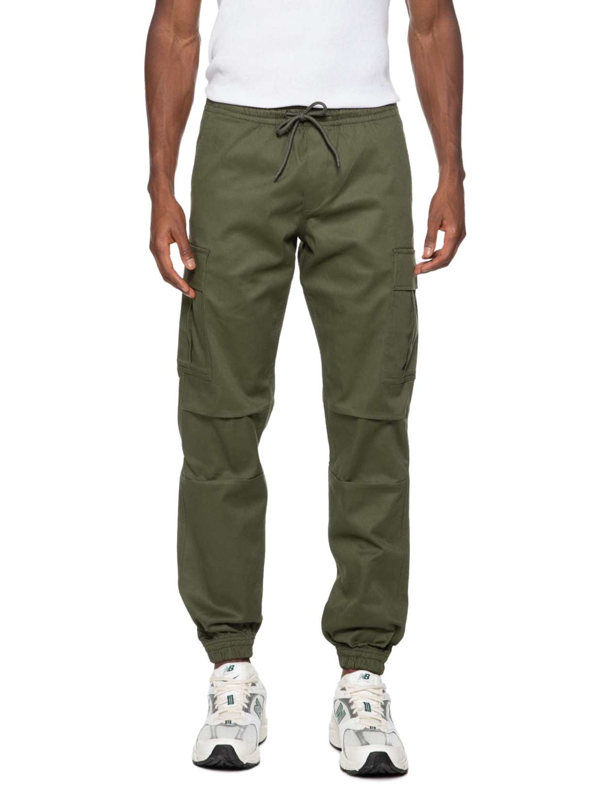 Jack Jones Calça Masculina Cargo Relaxed Fit Verde