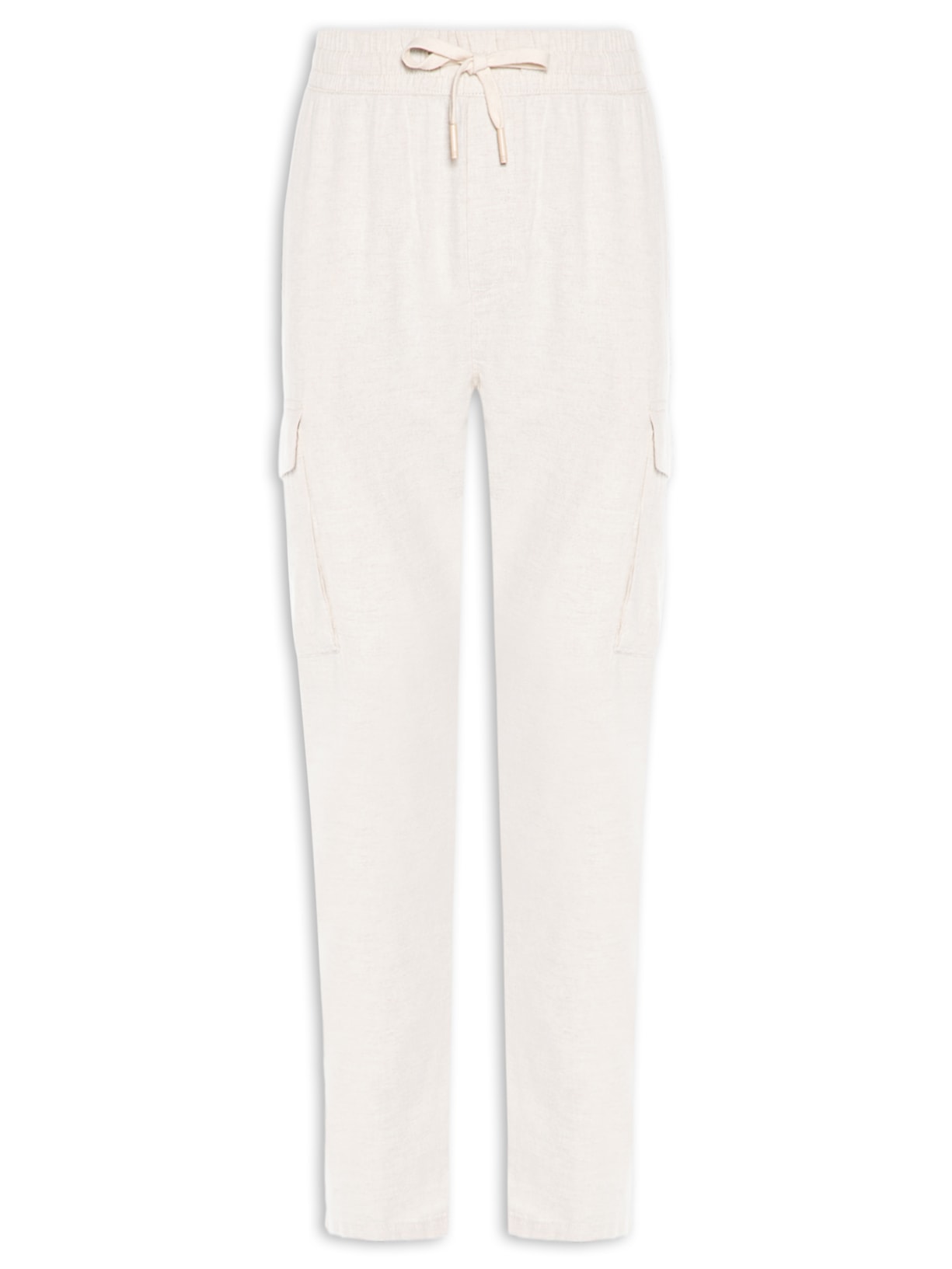 Calça Masculina Cargo Reta Off White Basiq Men