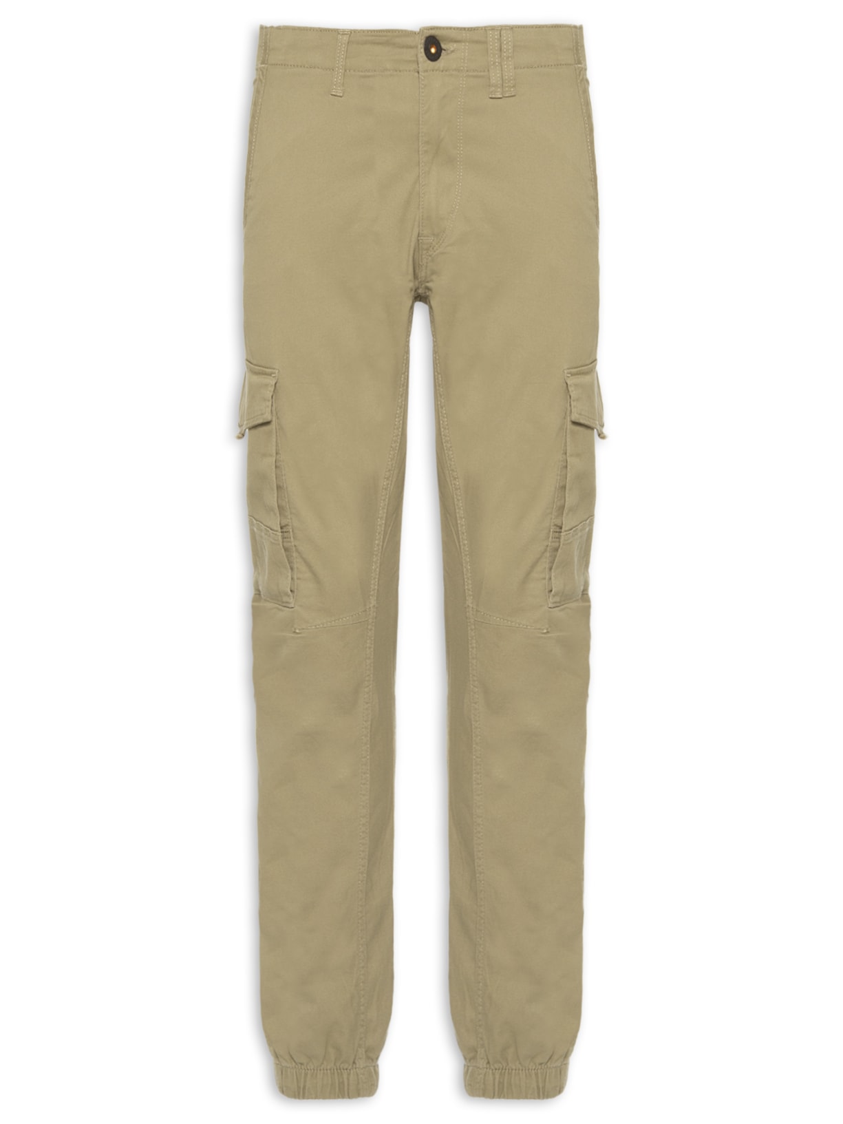 Calça Masculina Cargo Slim Fit - Bege