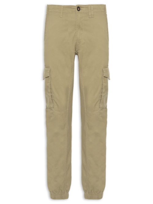 Calça Masculina Cargo Slim Fit - Bege