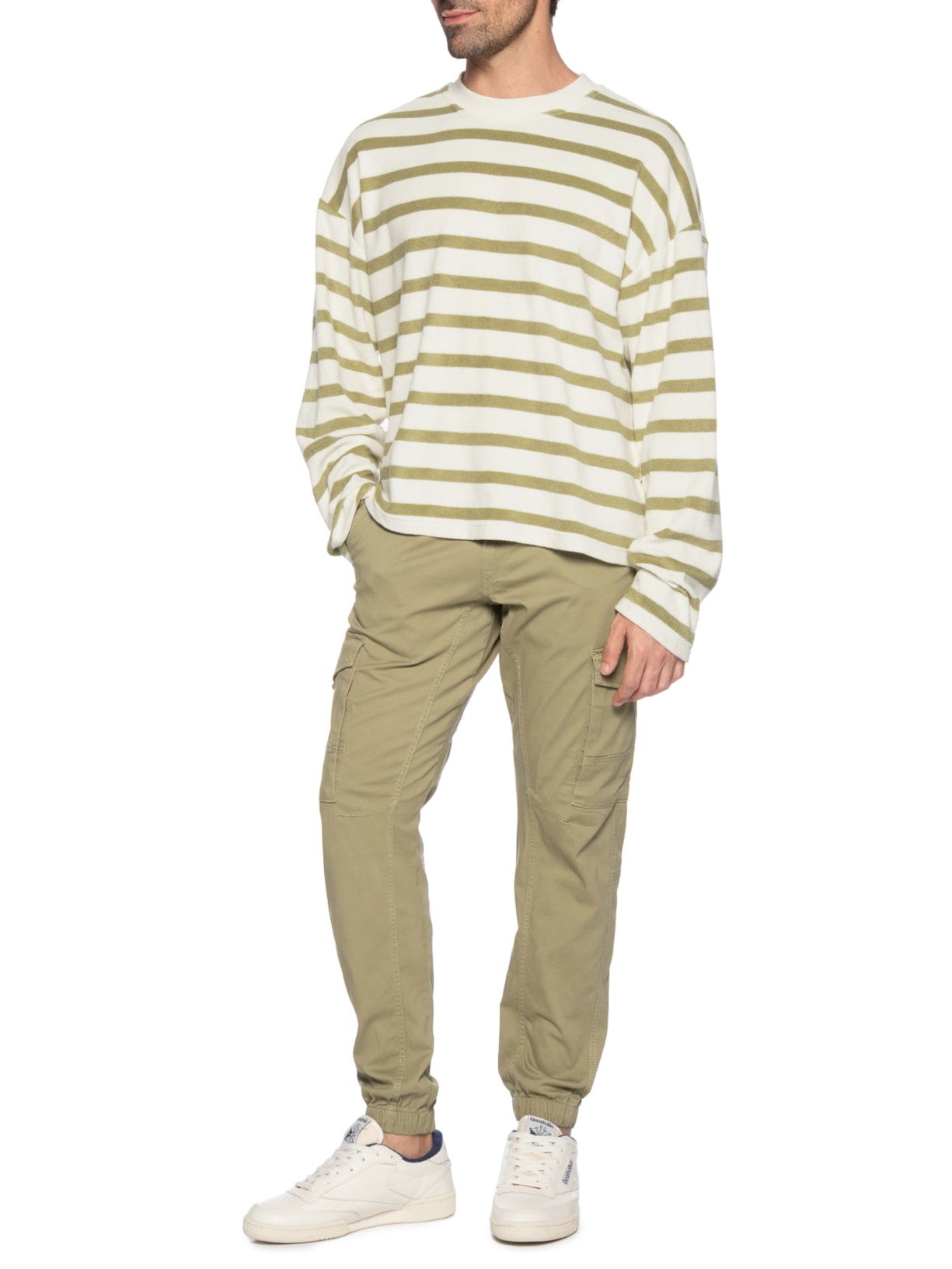 Calça Masculina Cargo Slim Fit  Bege Jack & Jones