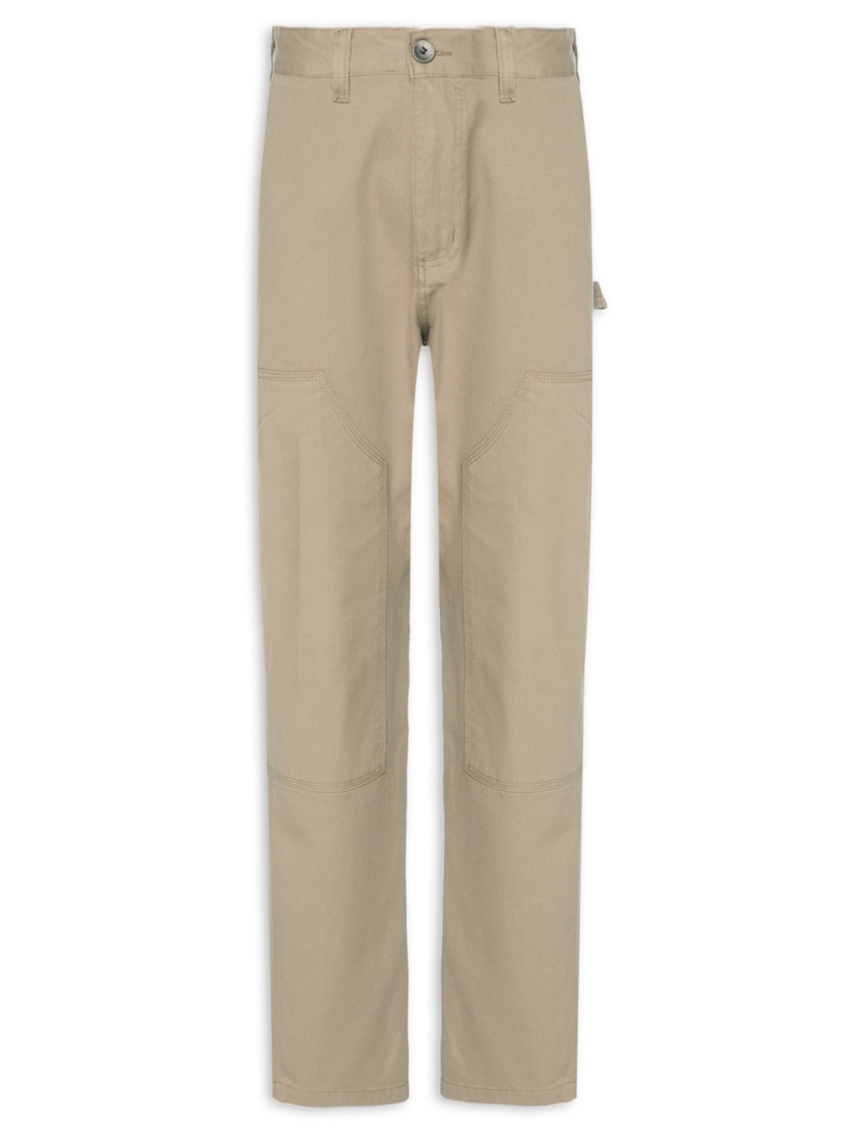 Calça Masculina Carpenter Double Knee Khaki - Bege