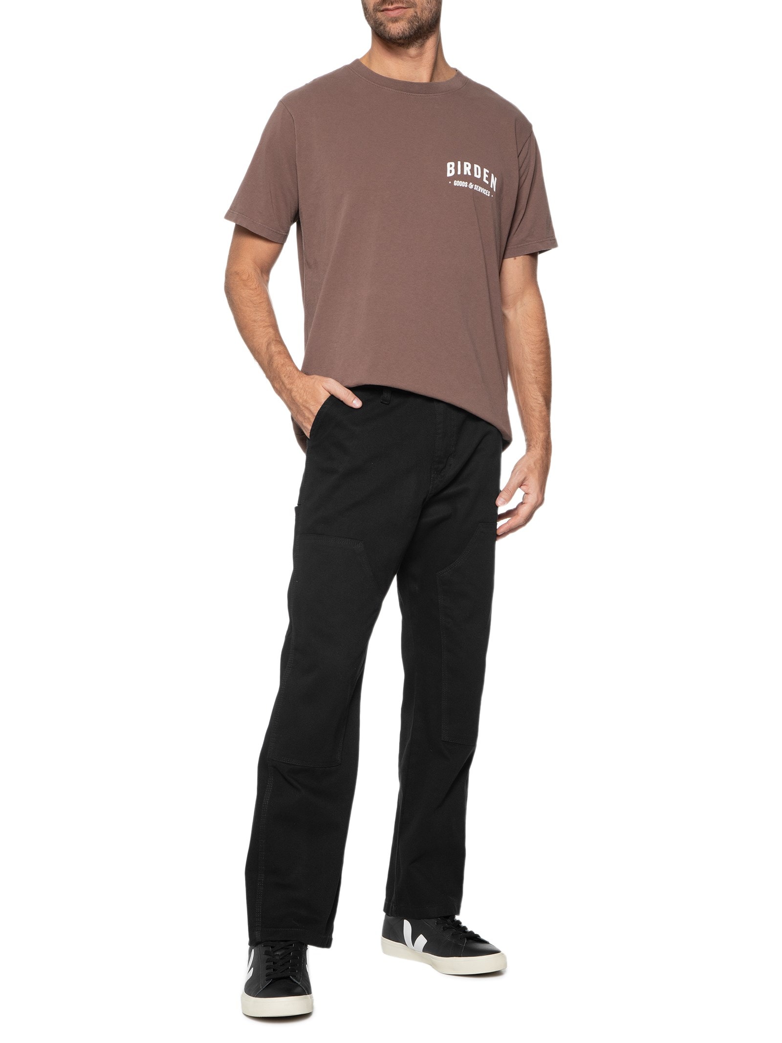 Birden - Calça Masculina Carpenter Double Knee - Preto