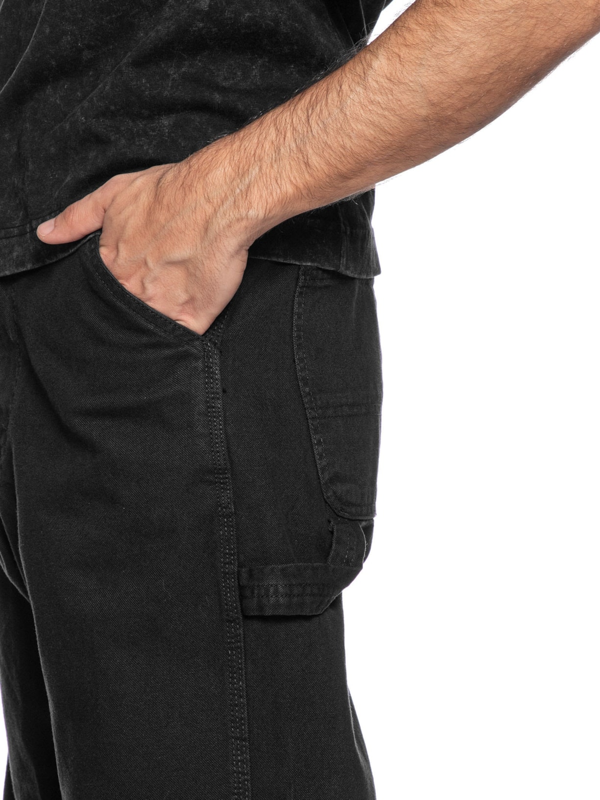 Calça Masculina Carpenter Loose Fit Preto Jack & Jones