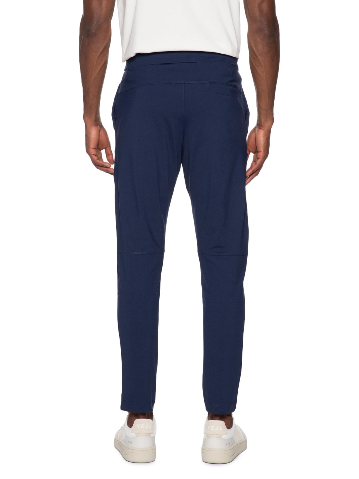 Calça Masculina Casual Básica Slim Azul Basiq Men
