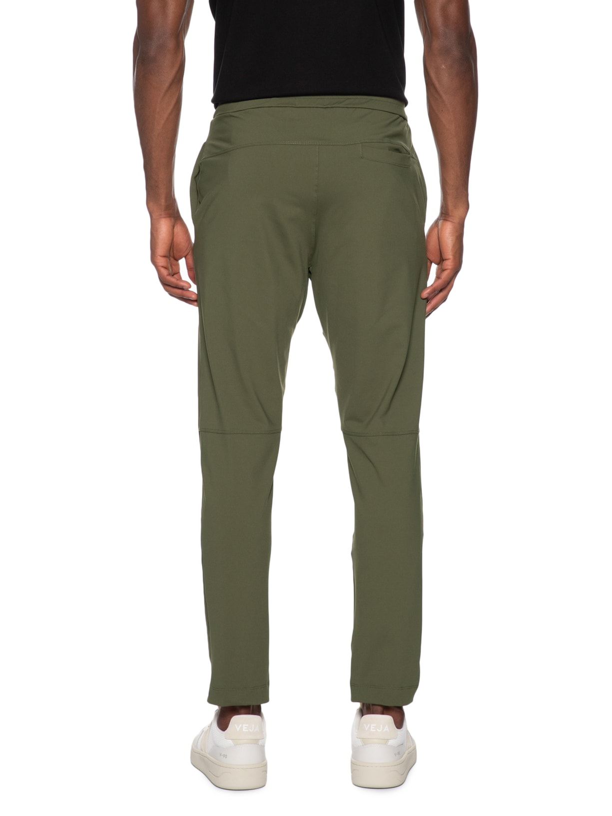 Calça Masculina Casual Básica Slim Verde Basiq Men