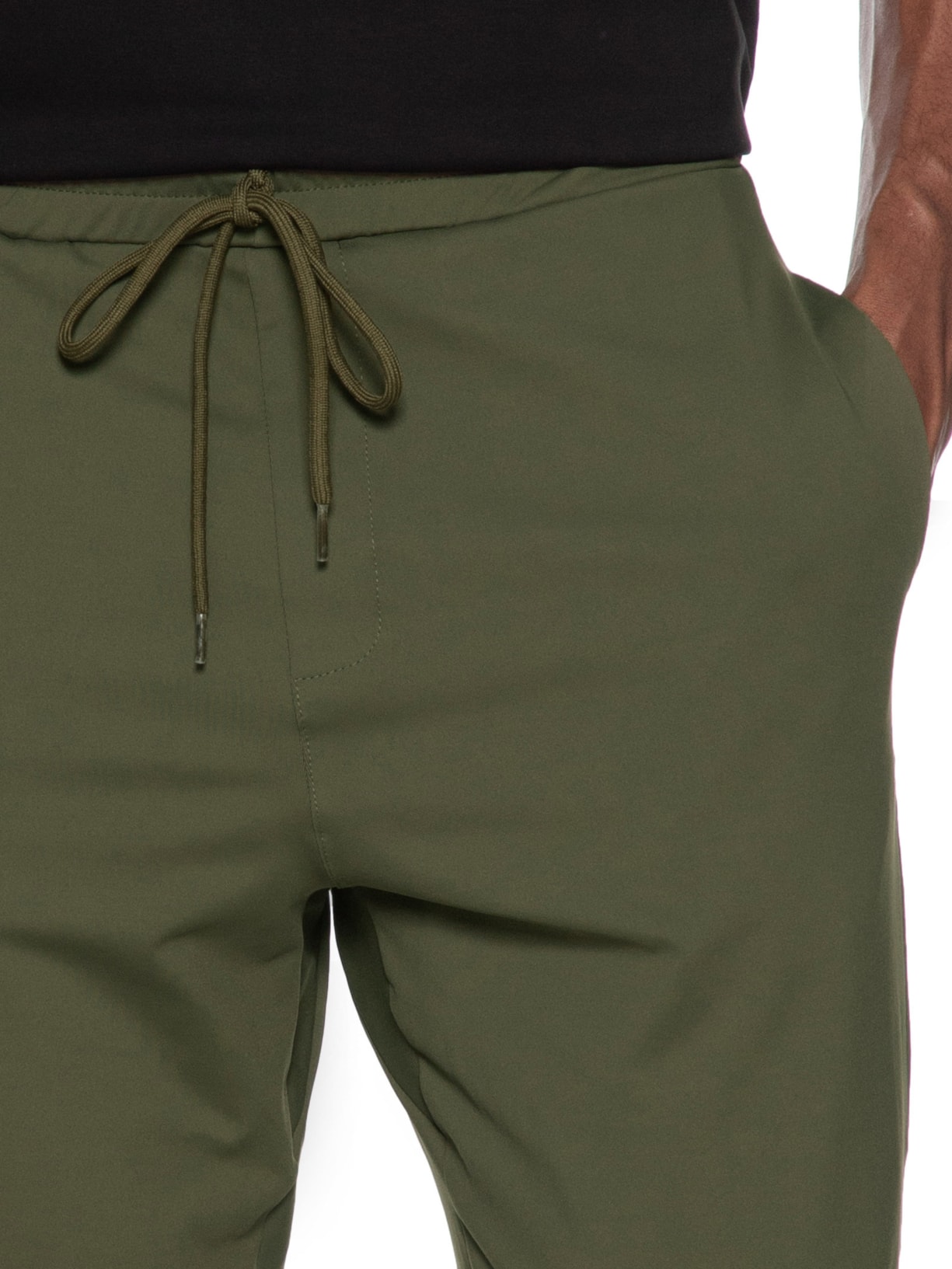 Calça Masculina Casual Básica Slim Verde Basiq Men
