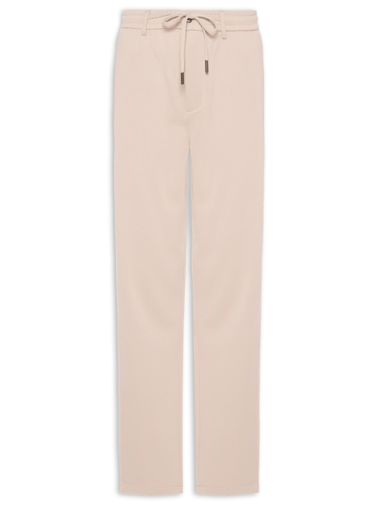 Calça Masculina Casual Cós Elástico Slim - Bege