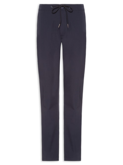 Calça Masculina Casual Elástico Slim - Azul