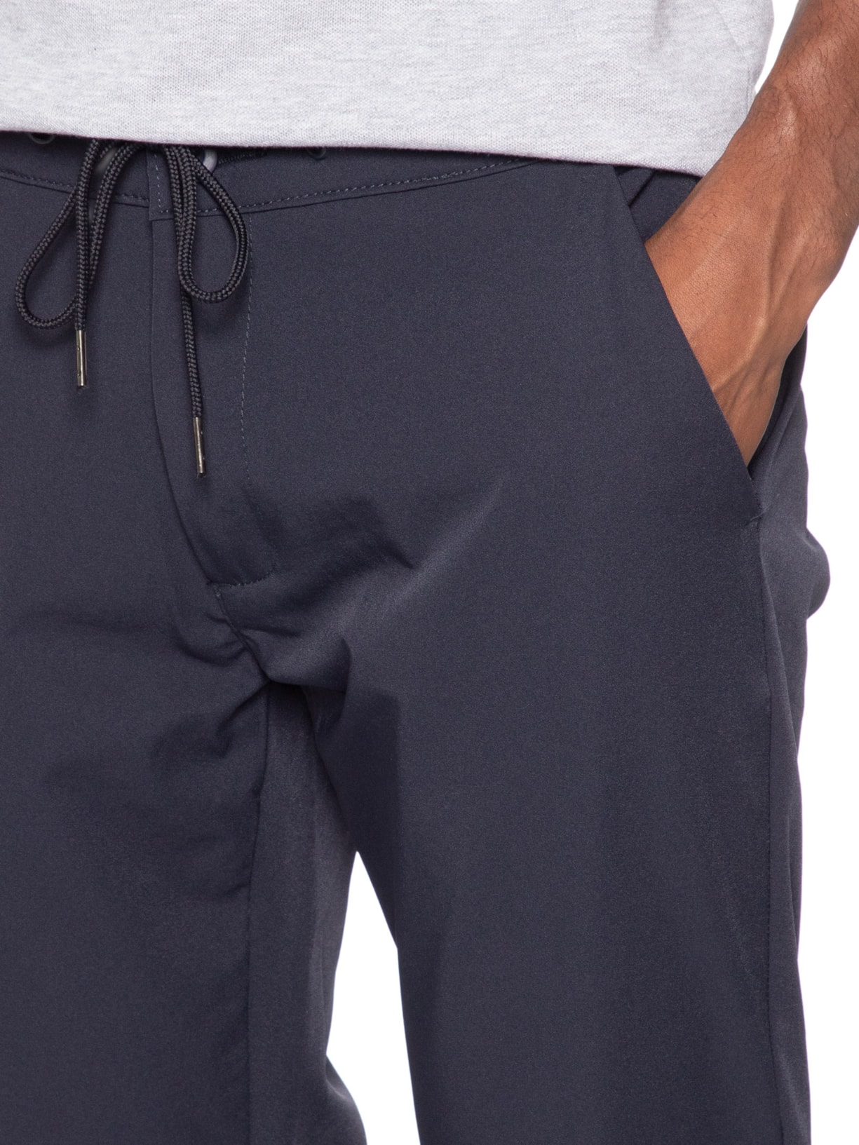 Calça Masculina Casual Elástico Slim Azul '2 Essential