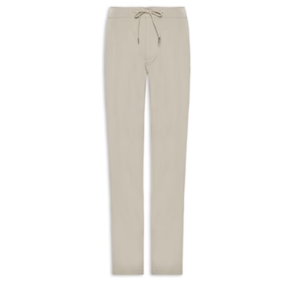 Calça Masculina Casual Elástico Slim - Bege