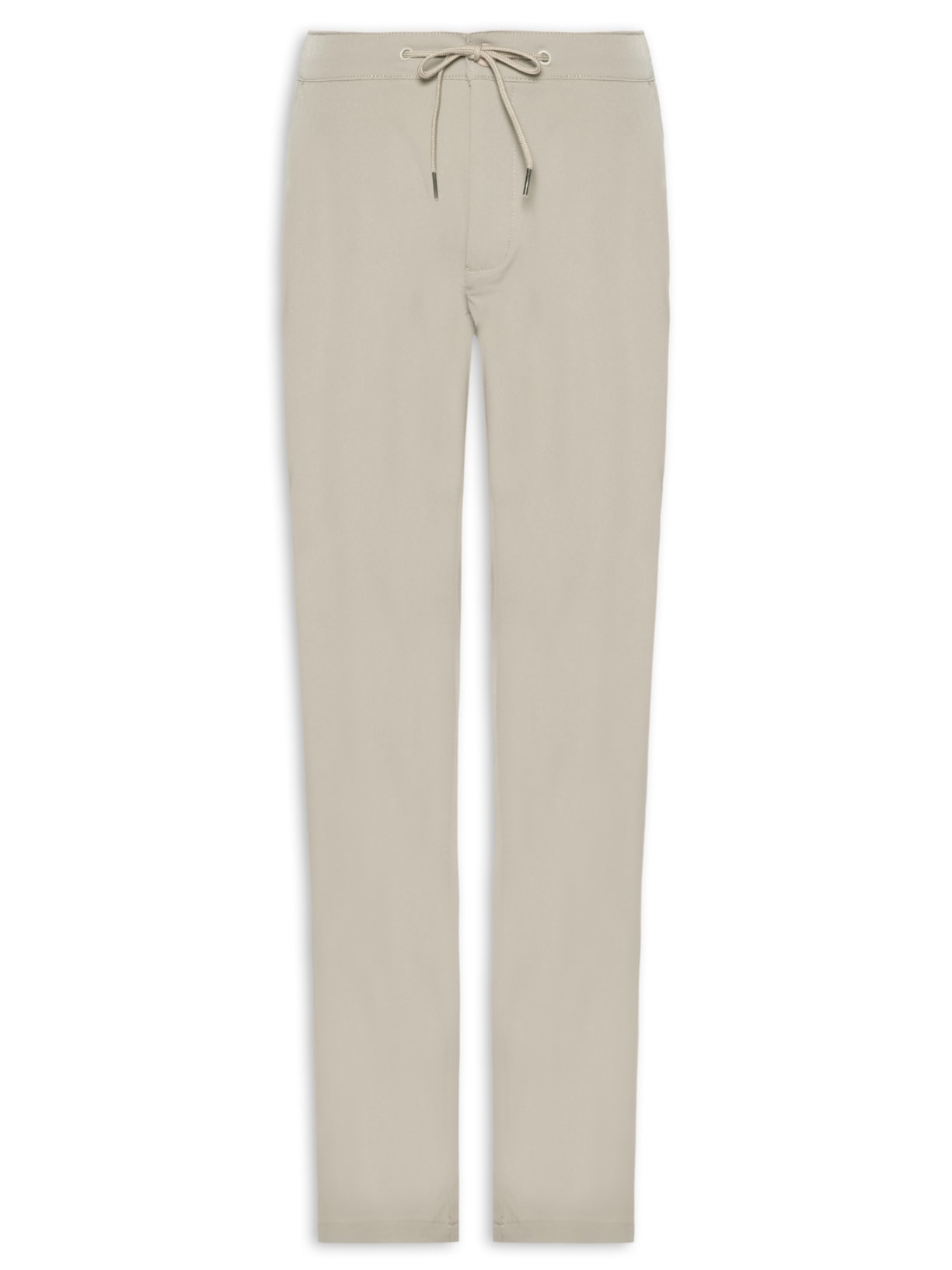 Calça Masculina Casual Elástico Slim - Bege