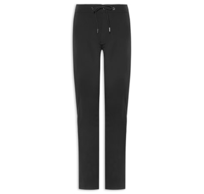 Calça Masculina Casual Elástico Slim - Preto