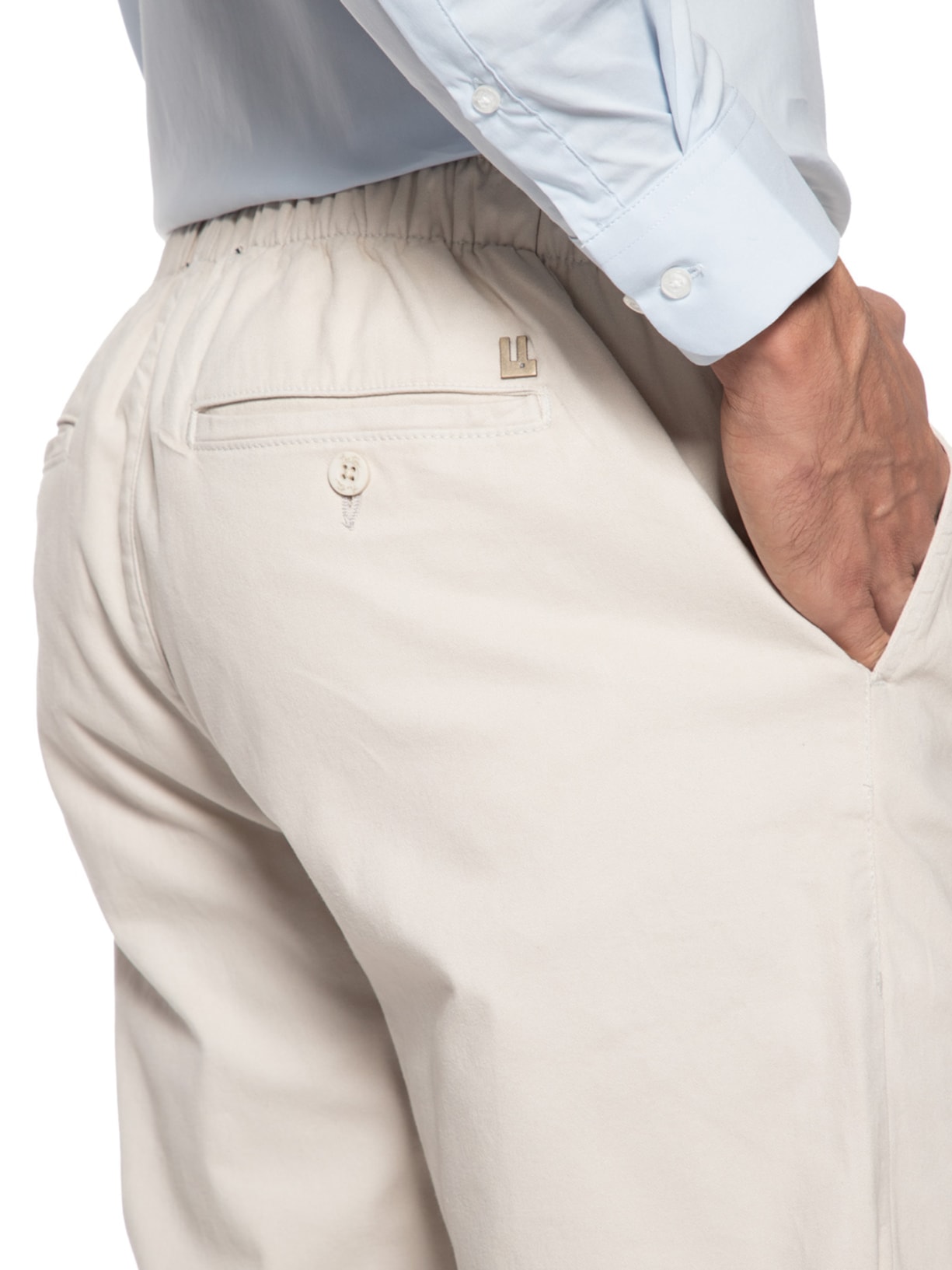 Calça Masculina Casual Pier Bege Foxton