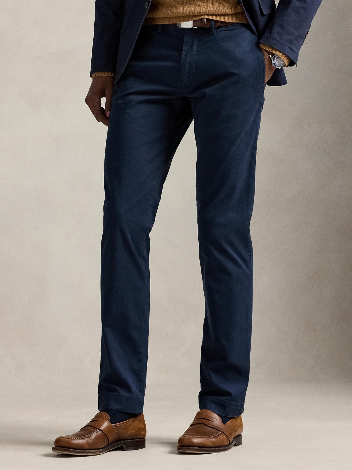 Calça Masculina Casual Slim Fit Bedford Pant Azul Polo Ralph Lauren