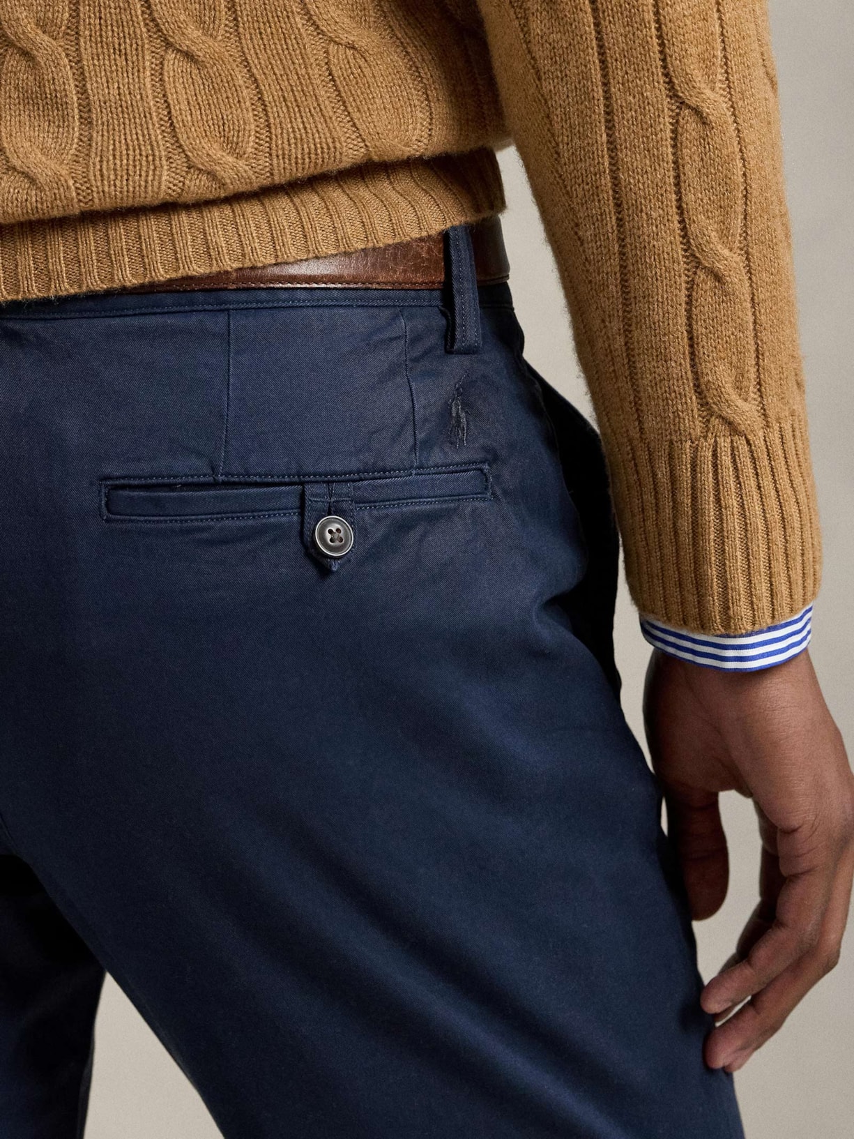 Calça Masculina Casual Slim Fit Bedford Pant Azul Polo Ralph Lauren