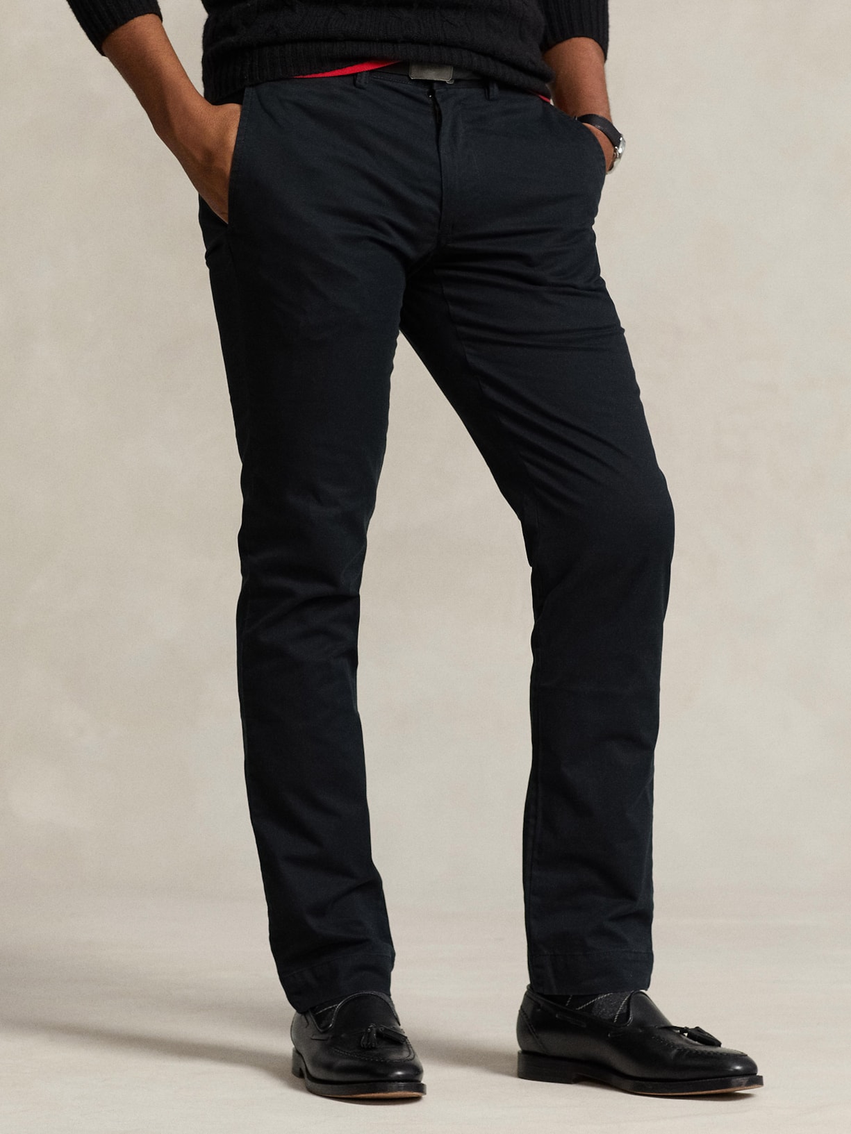 Calça Masculina Casual Slim Fit Bedford Pant Preto Polo Ralph Lauren