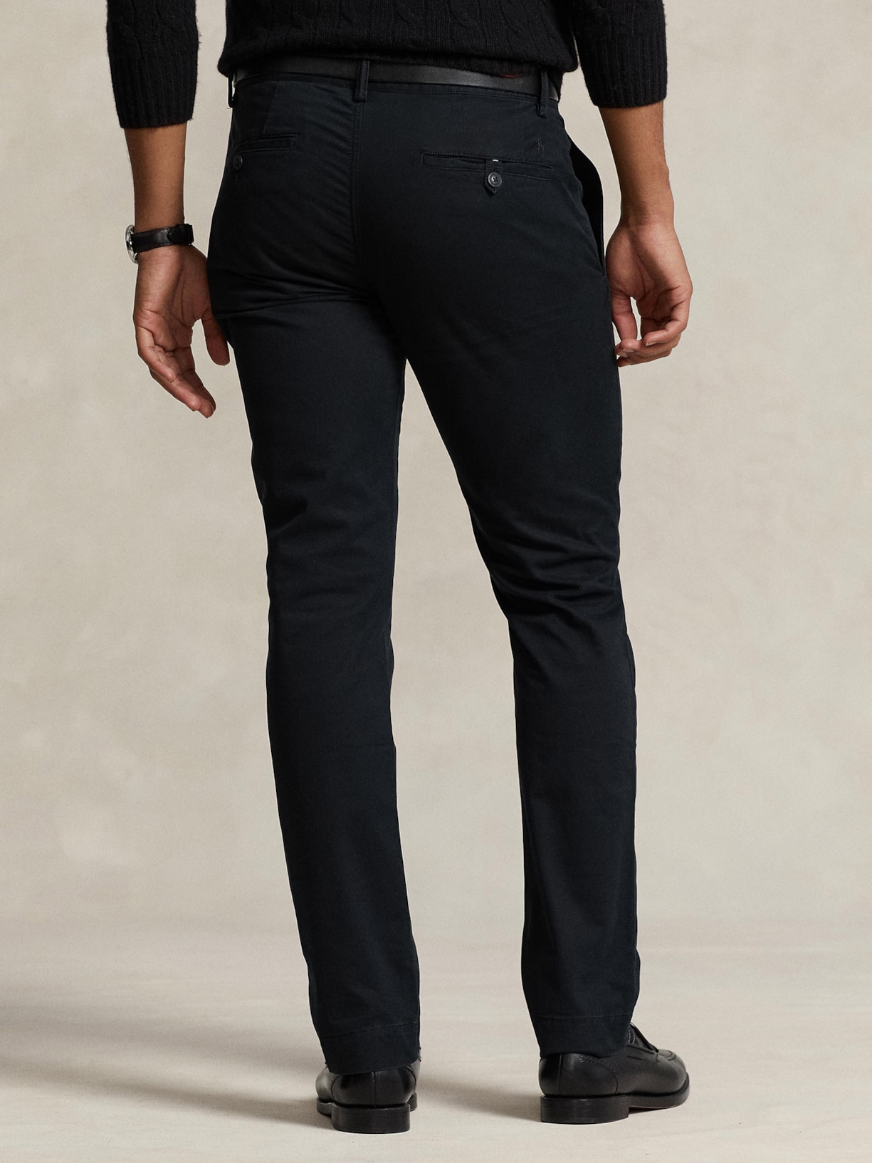 Calça Masculina Casual Slim Fit Bedford Pant Preto Polo Ralph Lauren