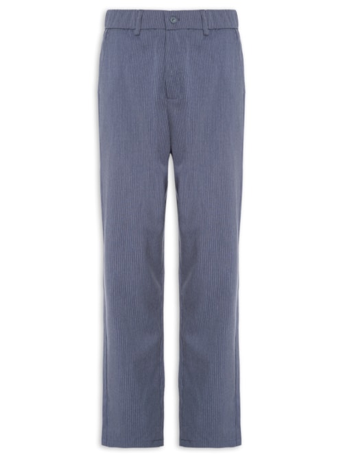 Calça Masculina Casual Work Reta - Azul