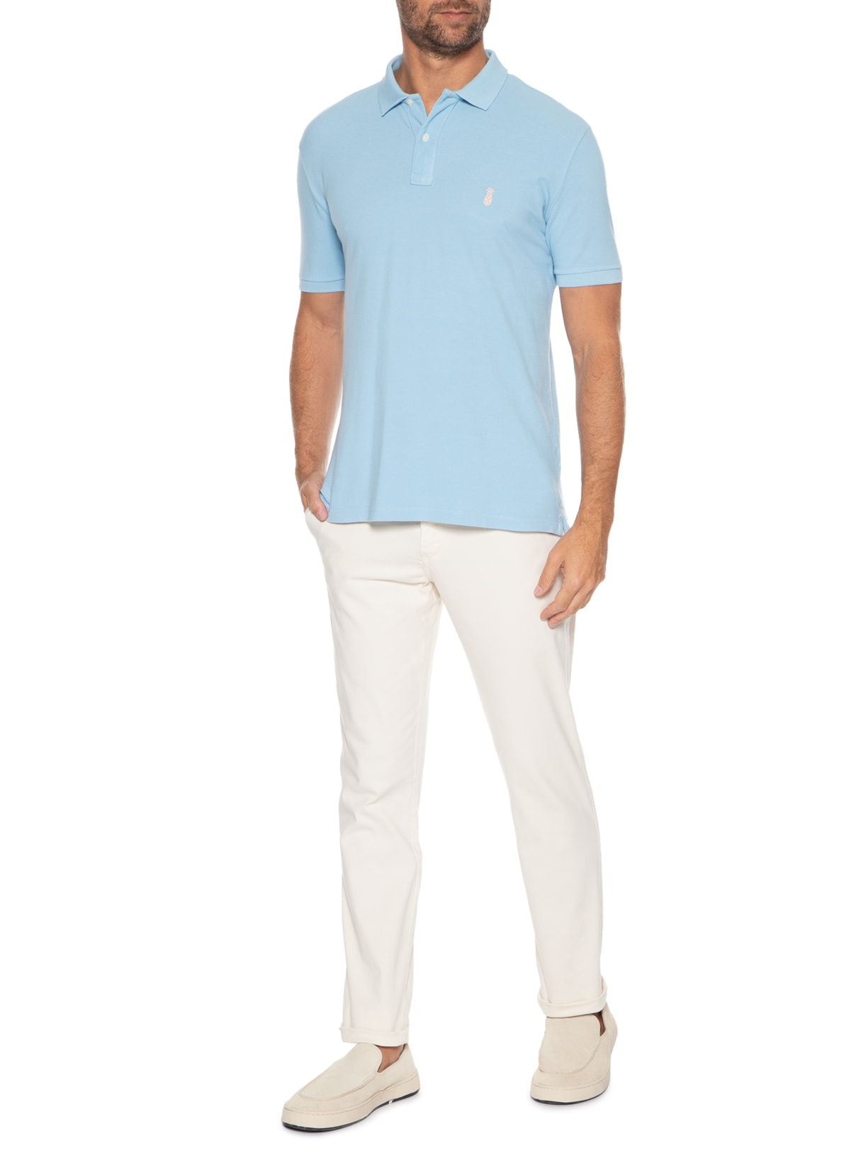 Calça Masculina Chino Bege Pineapple