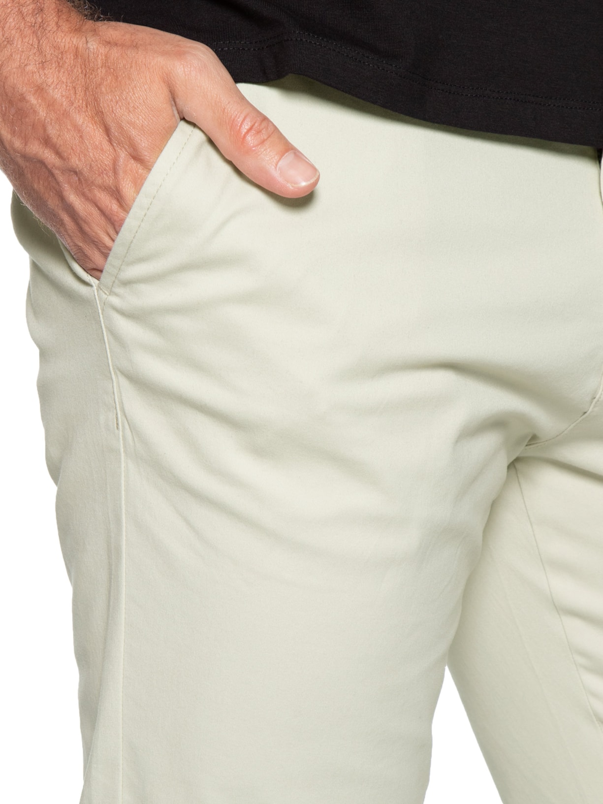 Calça Masculina Chino Cintura Ajustável Bege '2 Essential