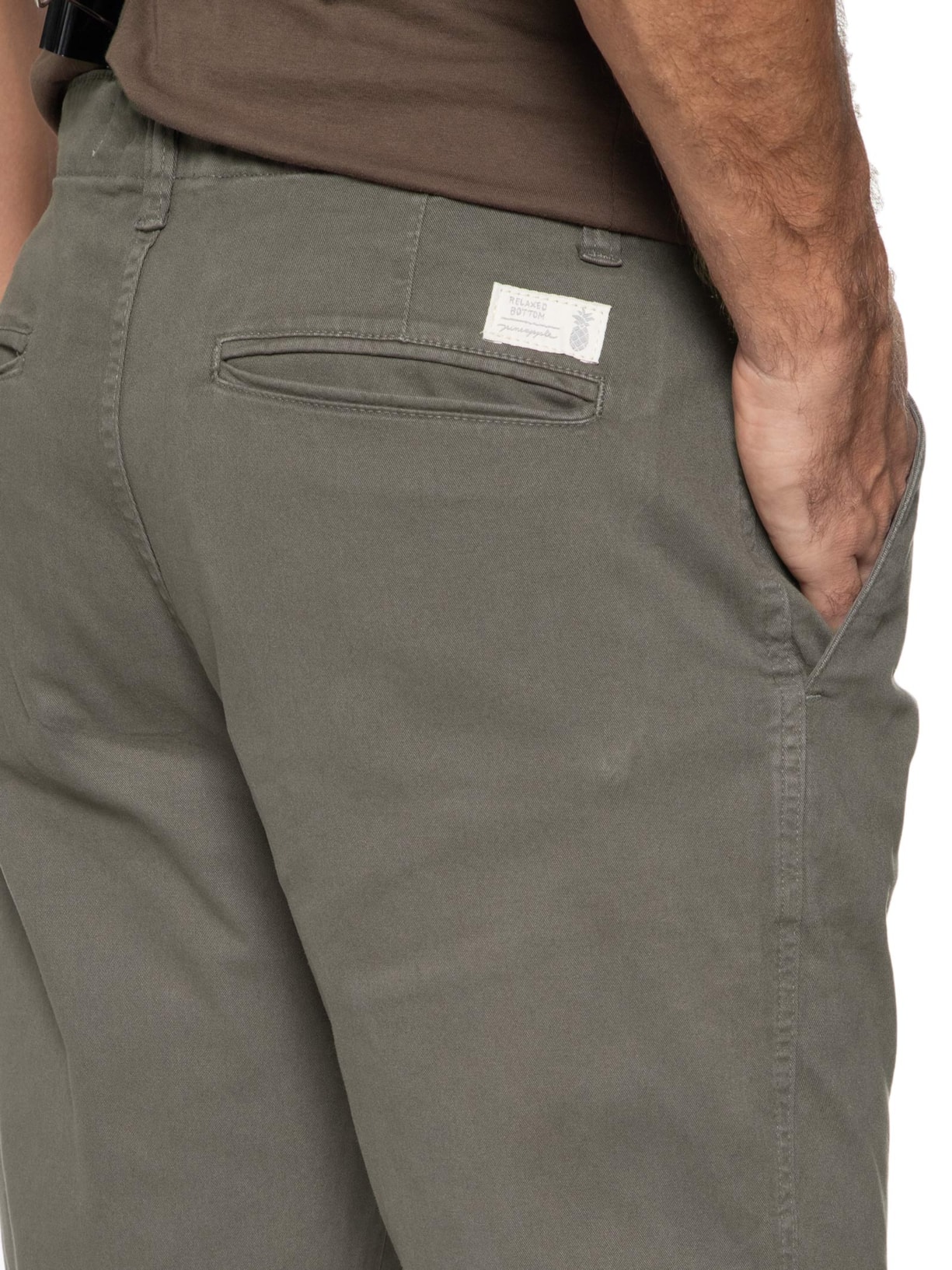 Calça Masculina Chino Cinza Pineapple