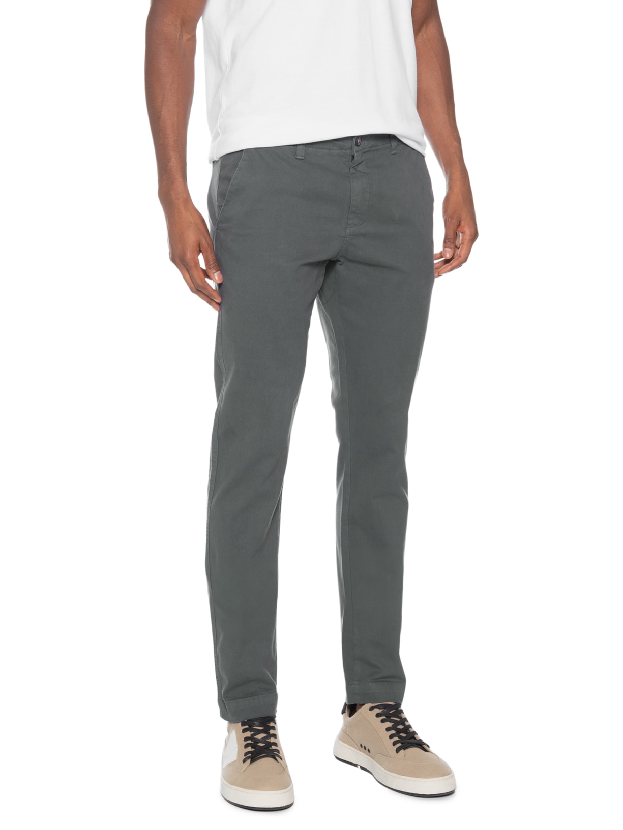 Calça Masculina Chino Cinza Pineapple