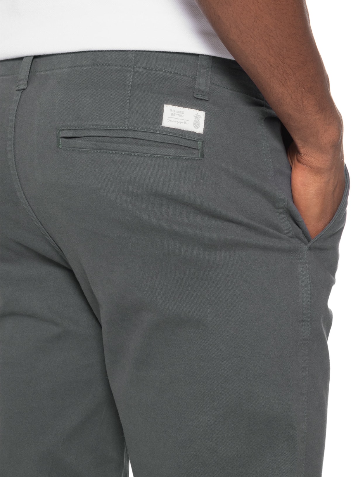 Calça Masculina Chino Cinza Pineapple
