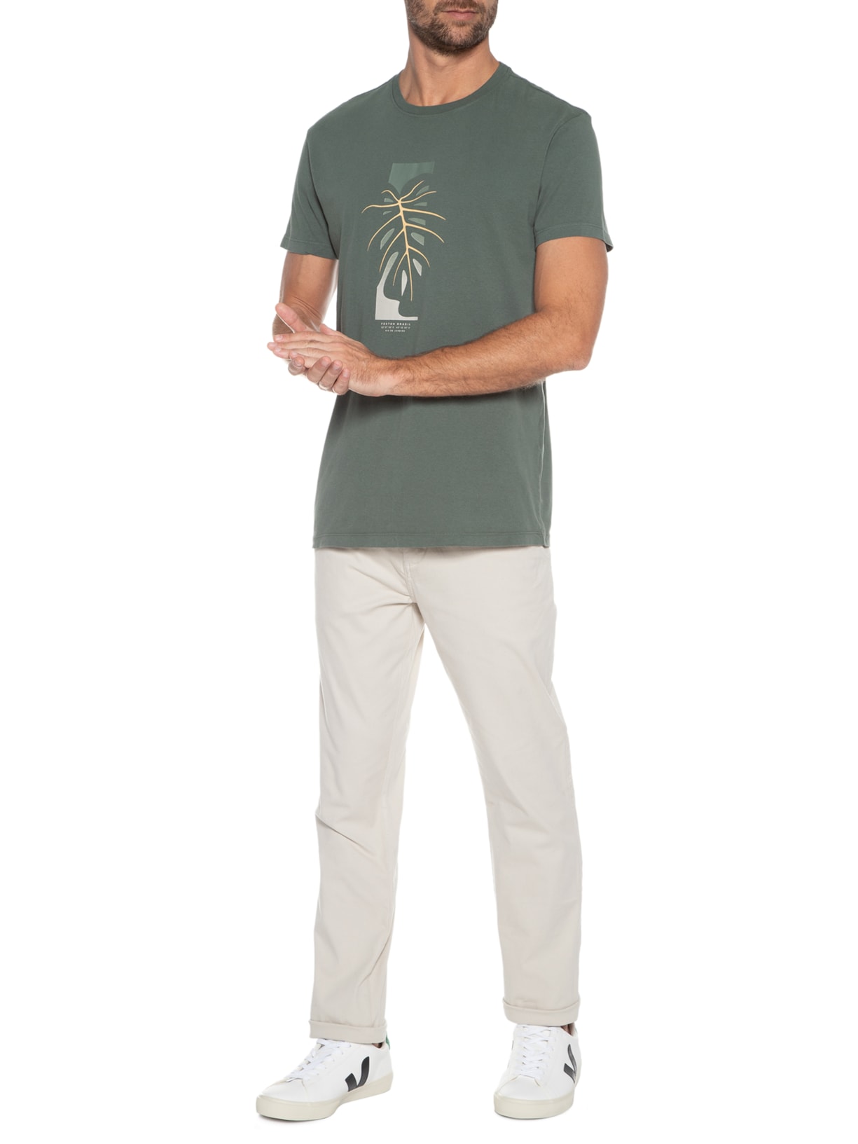 Calça Masculina Chino Coleção Bege Foxton