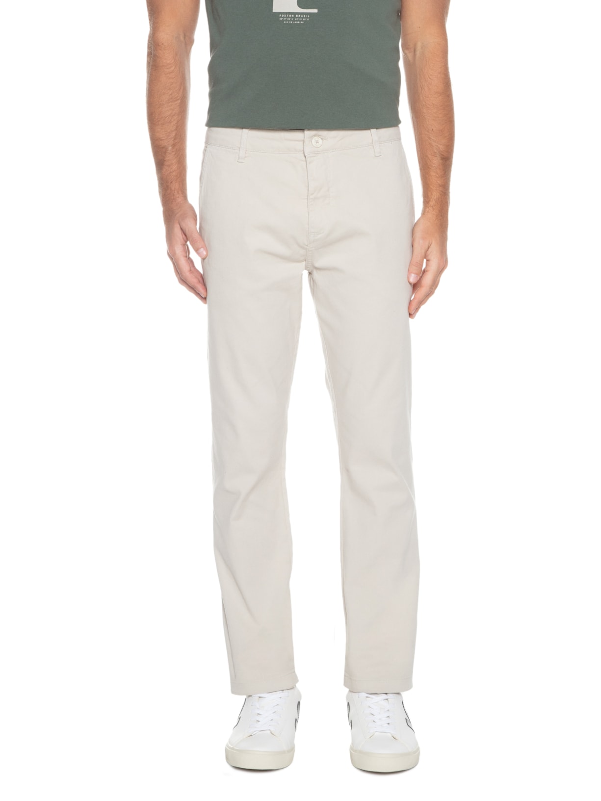 Calça Masculina Chino Coleção Bege Foxton