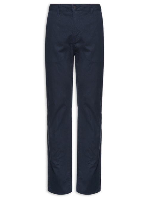 Calça Masculina Chino Color Clássico - Azul