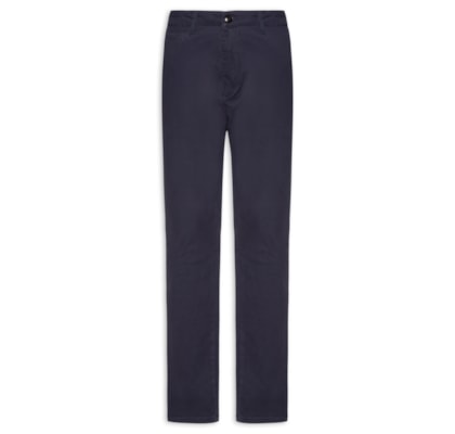 Calça Masculina Chino Color Reta - Azul