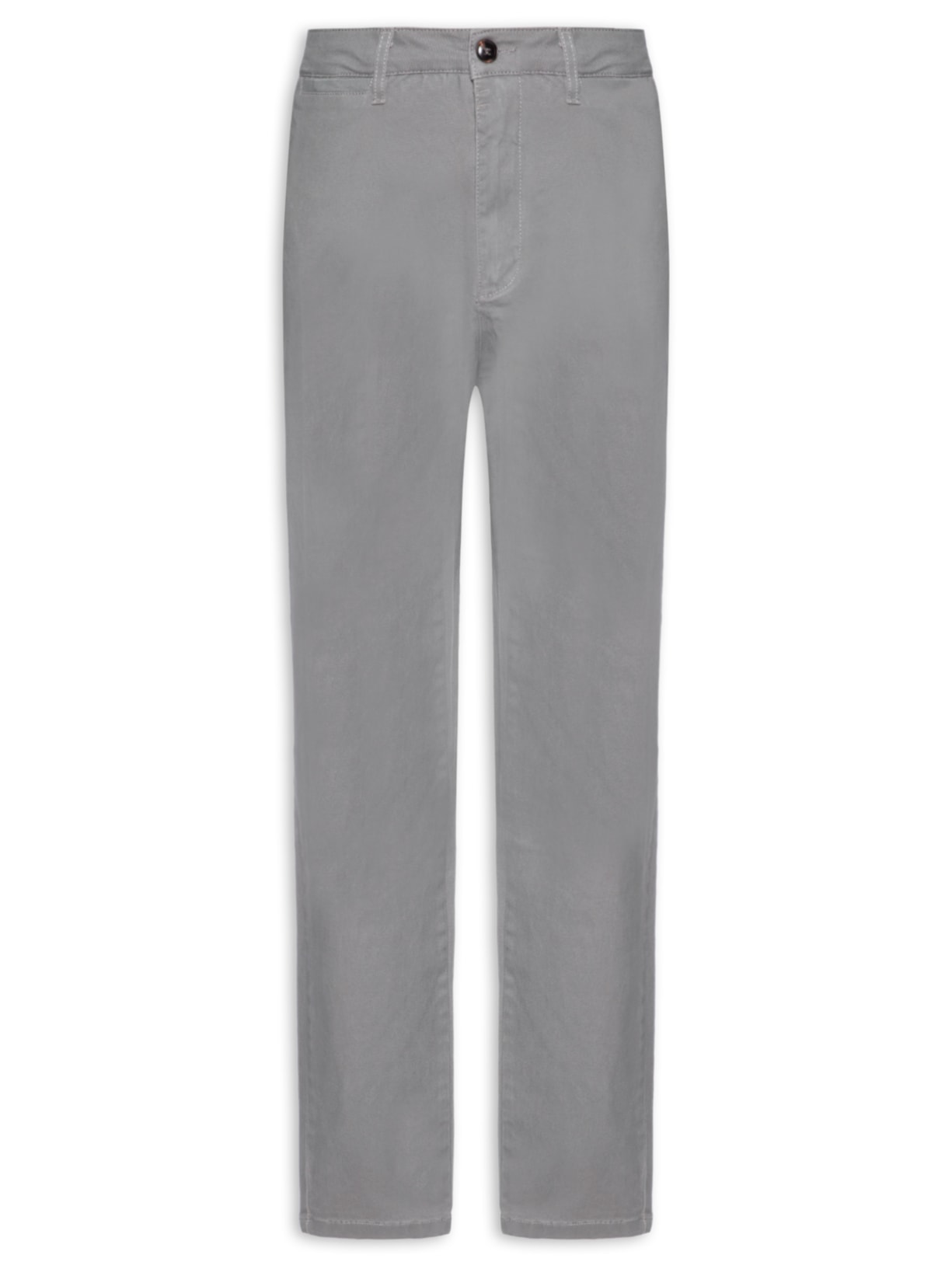 Calça Masculina Chino Color Reta - Cinza
