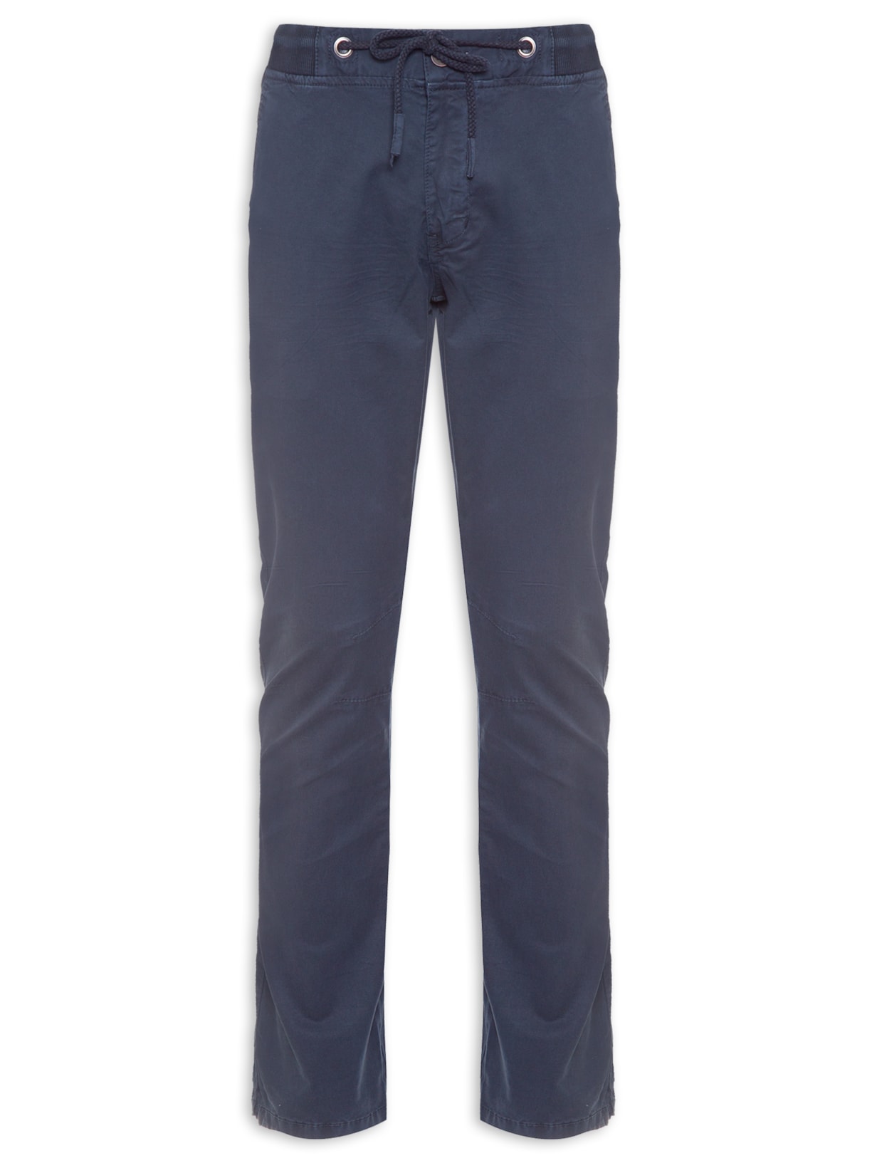 Calça Masculina Chino Com Elástico - Azul