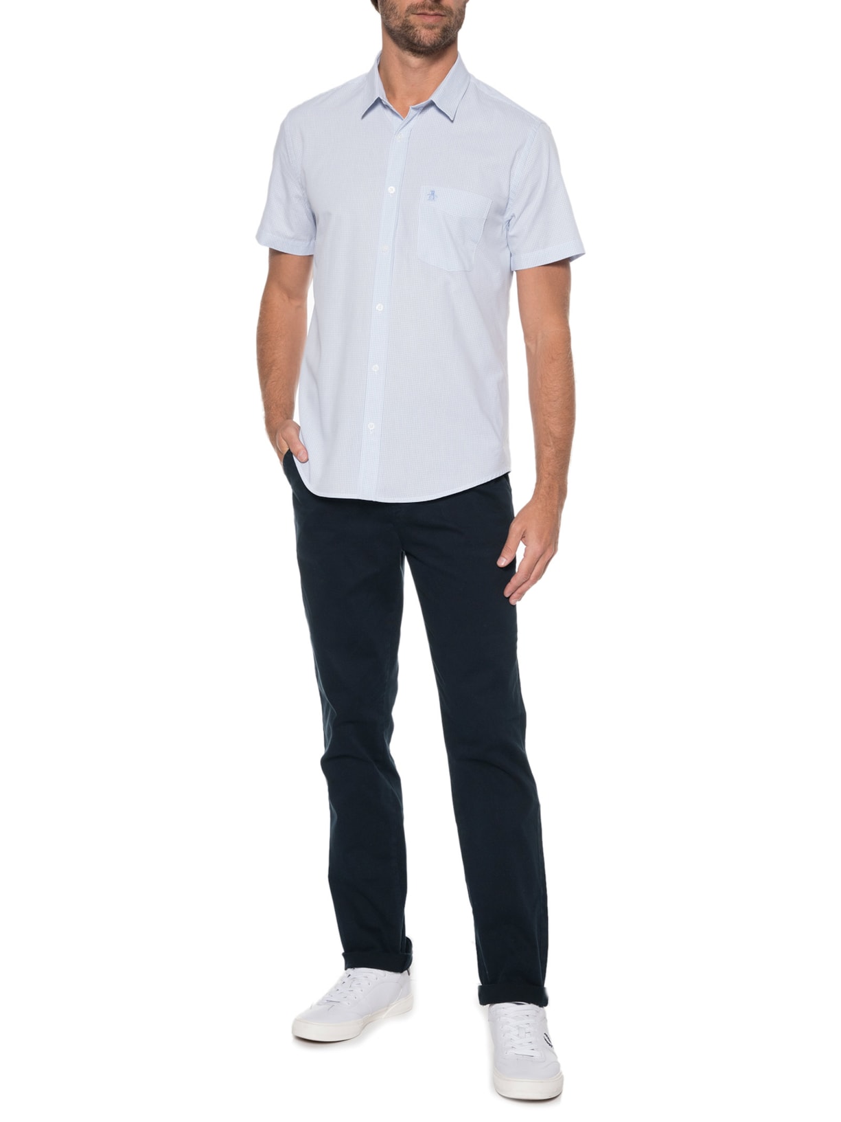 Calça Masculina Chino Original Azul Original Penguin