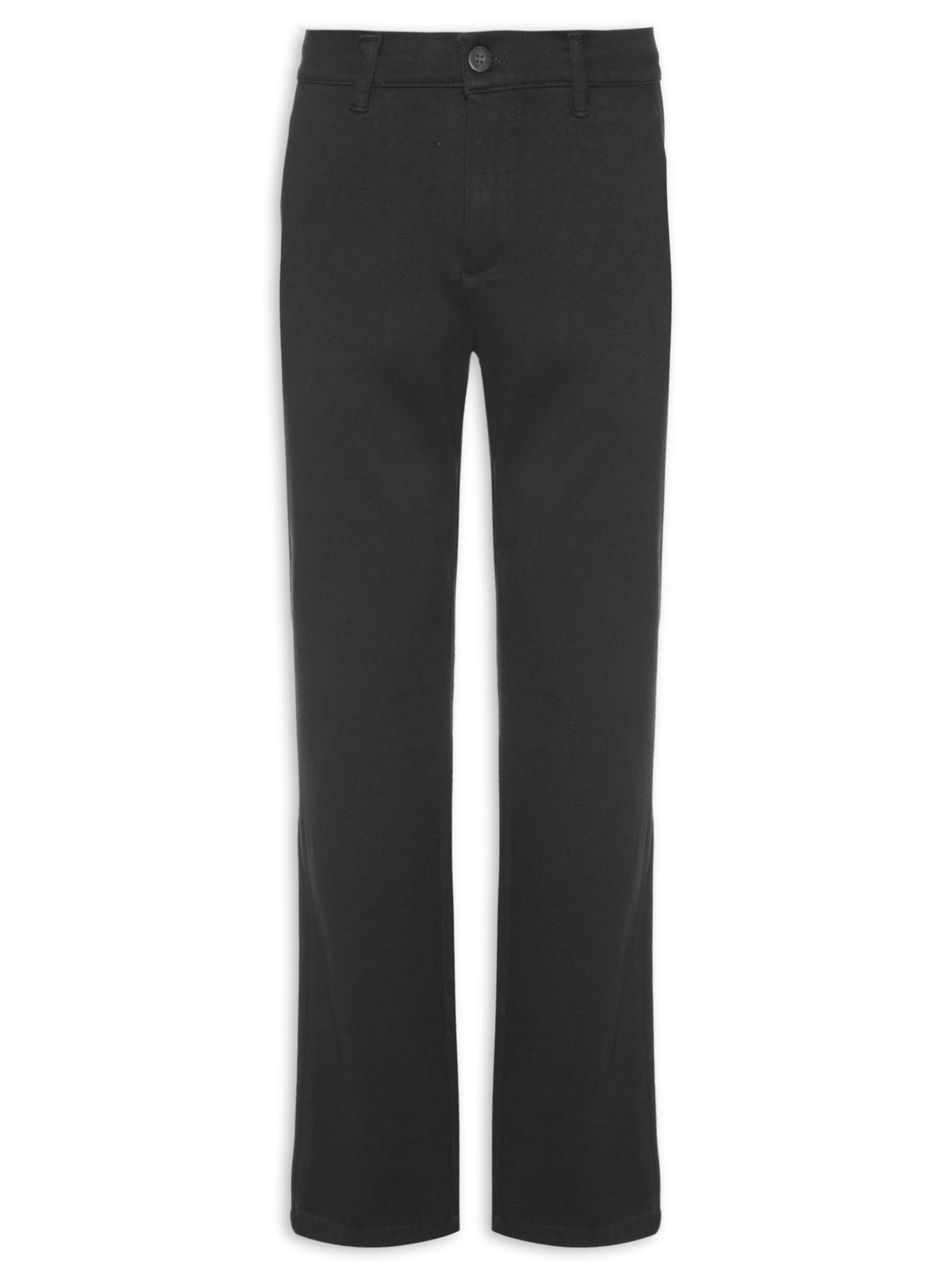 Calça Masculina Chino Regular Fit Color Comfort - Preto