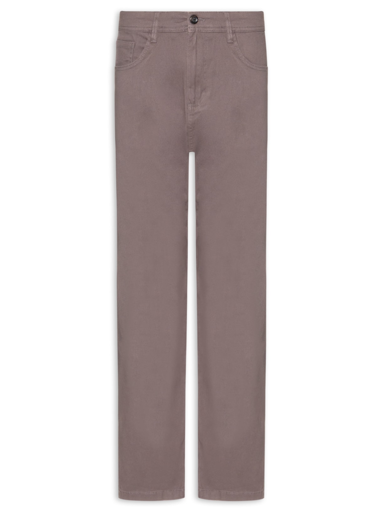 Calça Masculina Chino Sarja Color - Cinza