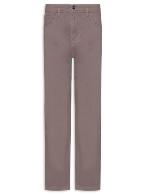 Calça Masculina Chino Sarja Color - Cinza