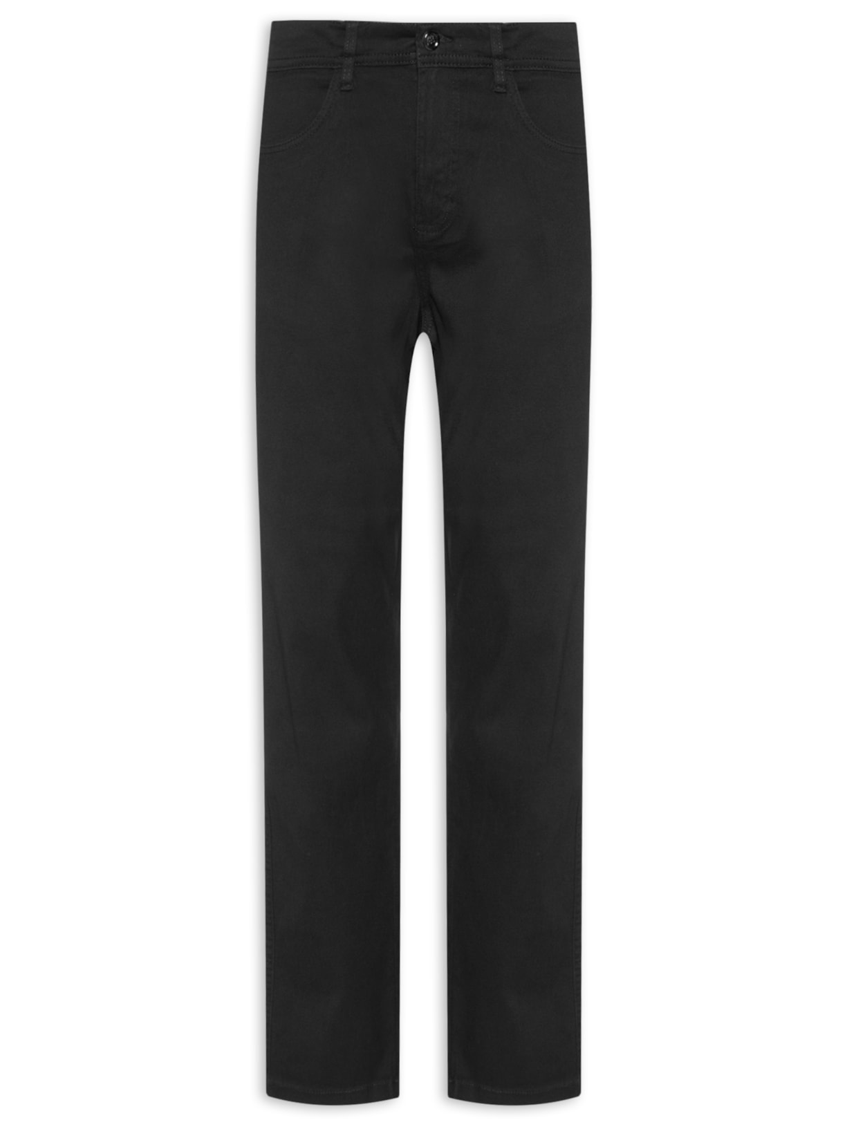 Calça Masculina Chino Sarja Color - Preto