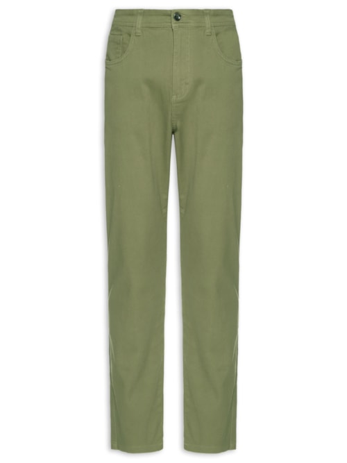 Calça Masculina Chino Sarja Color - Verde