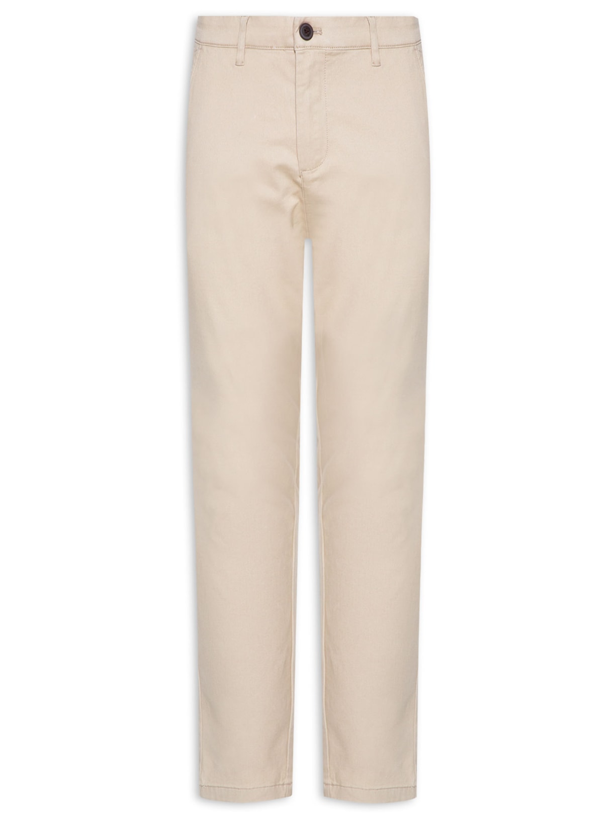 Calça Masculina Chino Skinny Clássica Sarja (PA) - Bege