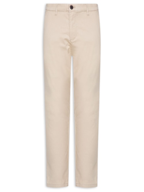 Calça Masculina Chino Skinny Clássica Sarja (PA) - Bege