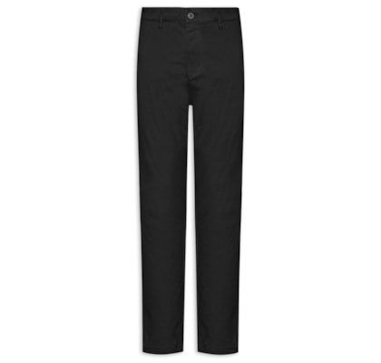 Calça Masculina Chino Skinny Clássica Sarja (PA) - Preto