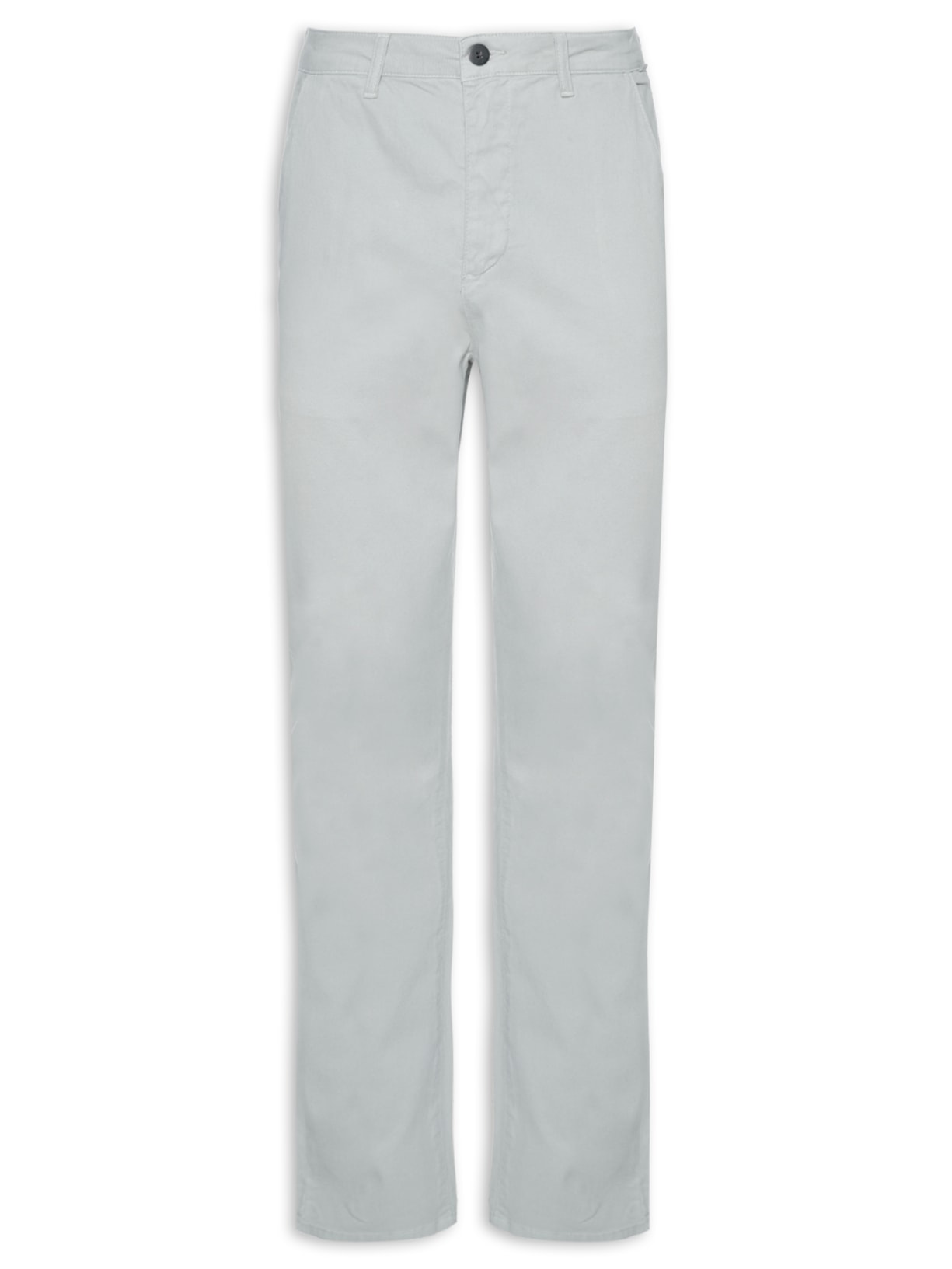 Calça Masculina Chino Skinny Fit Sarjada - Cinza