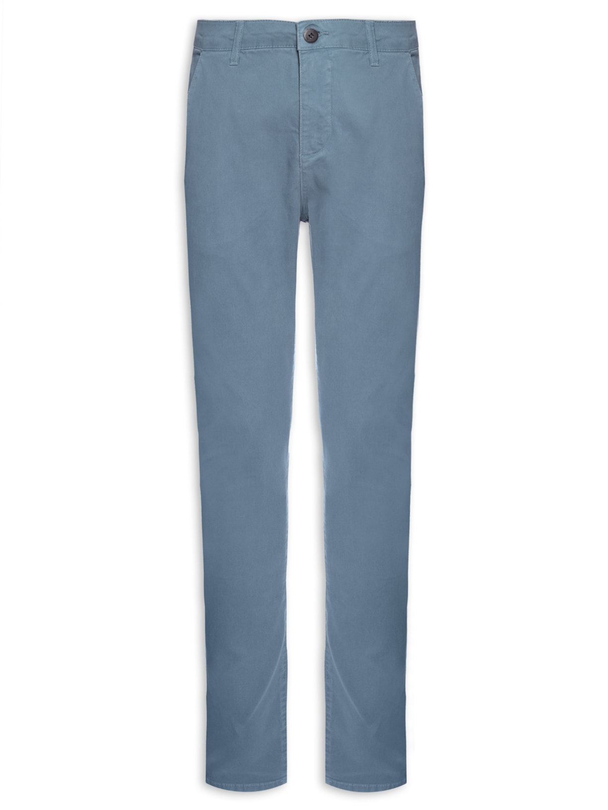 Calça Masculina Chino Skinny Sarjada - Azul