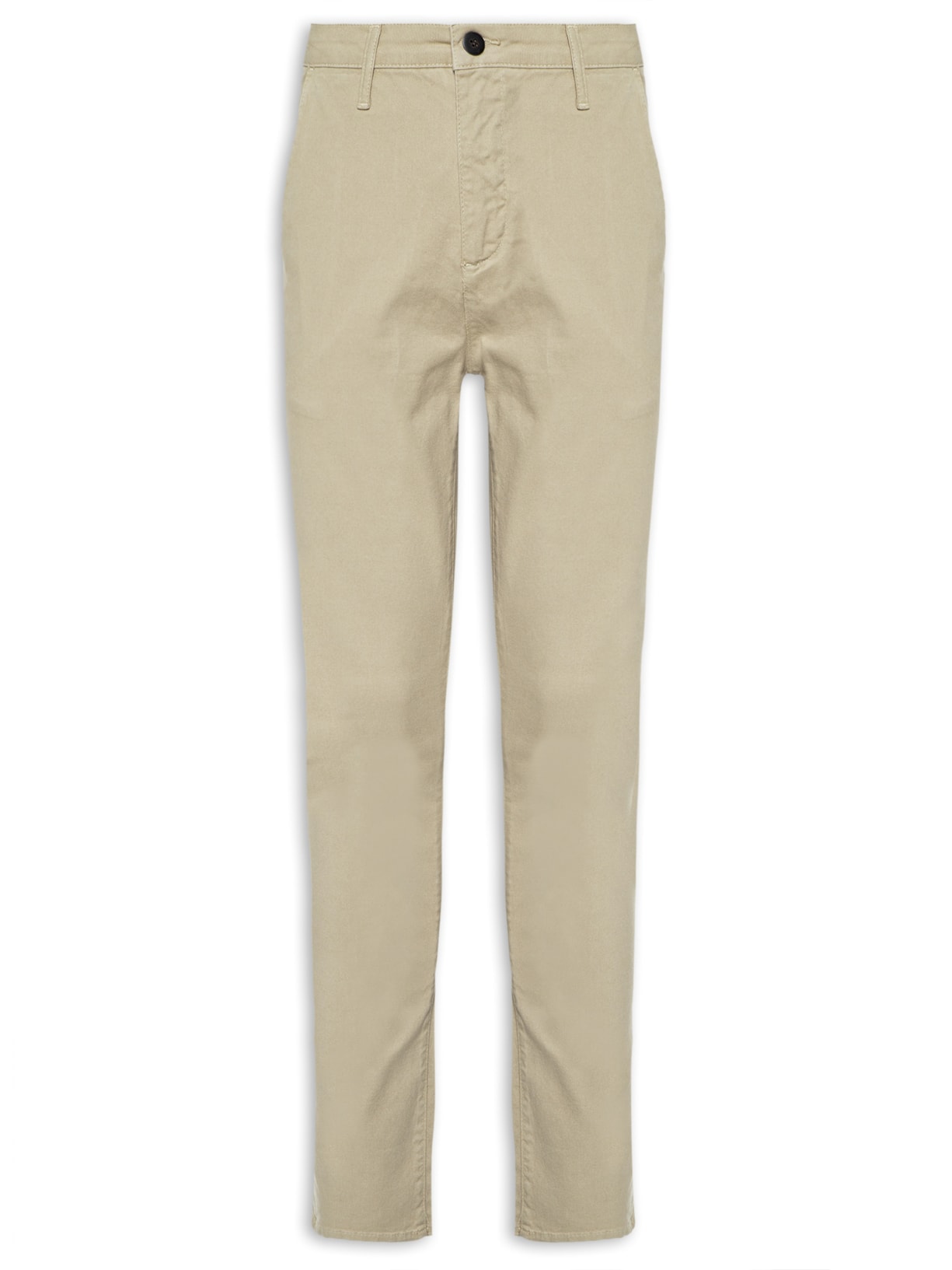 Calça Masculina Chino Skinny Sarjada - Bege