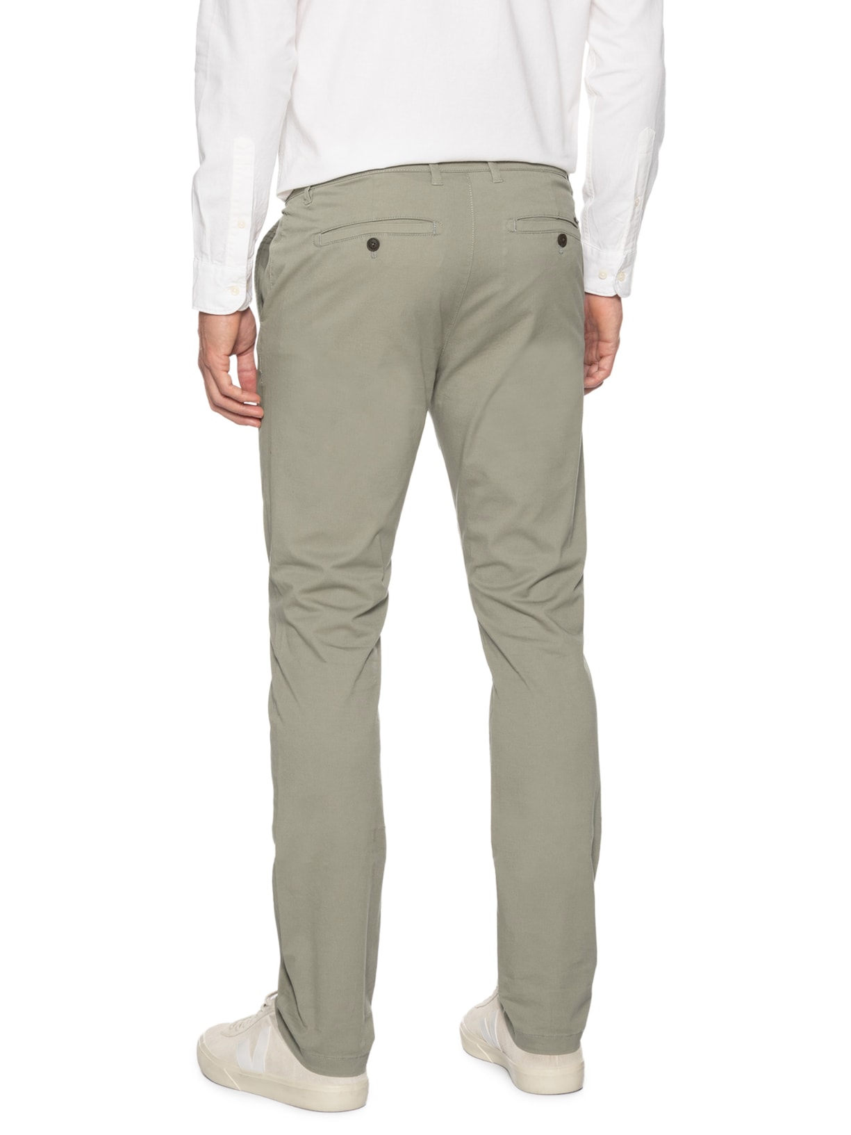 Calça Masculina Chino Slim Clássica Caqui Aramis